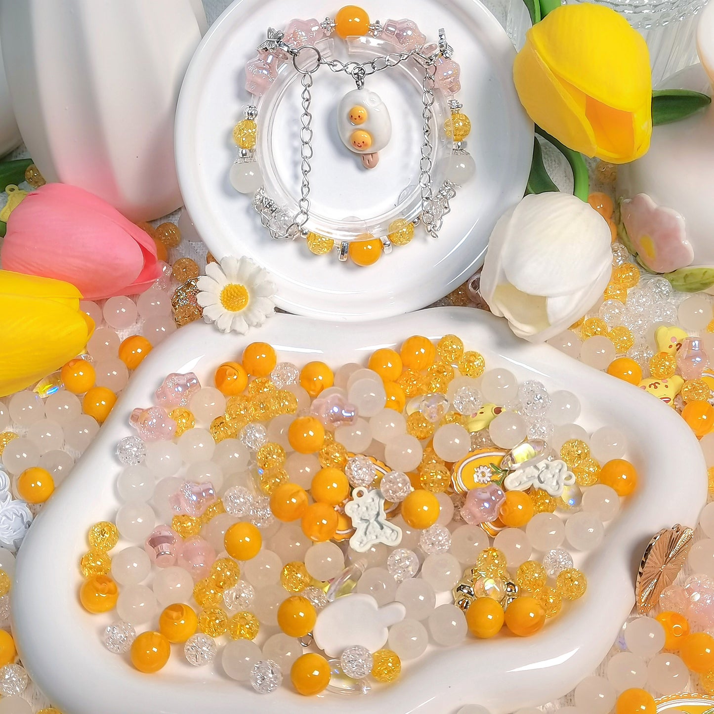 B.<AAK00>プリン(8`10`*15`)‐高品質ガラス&アクリルビーズ&メタル