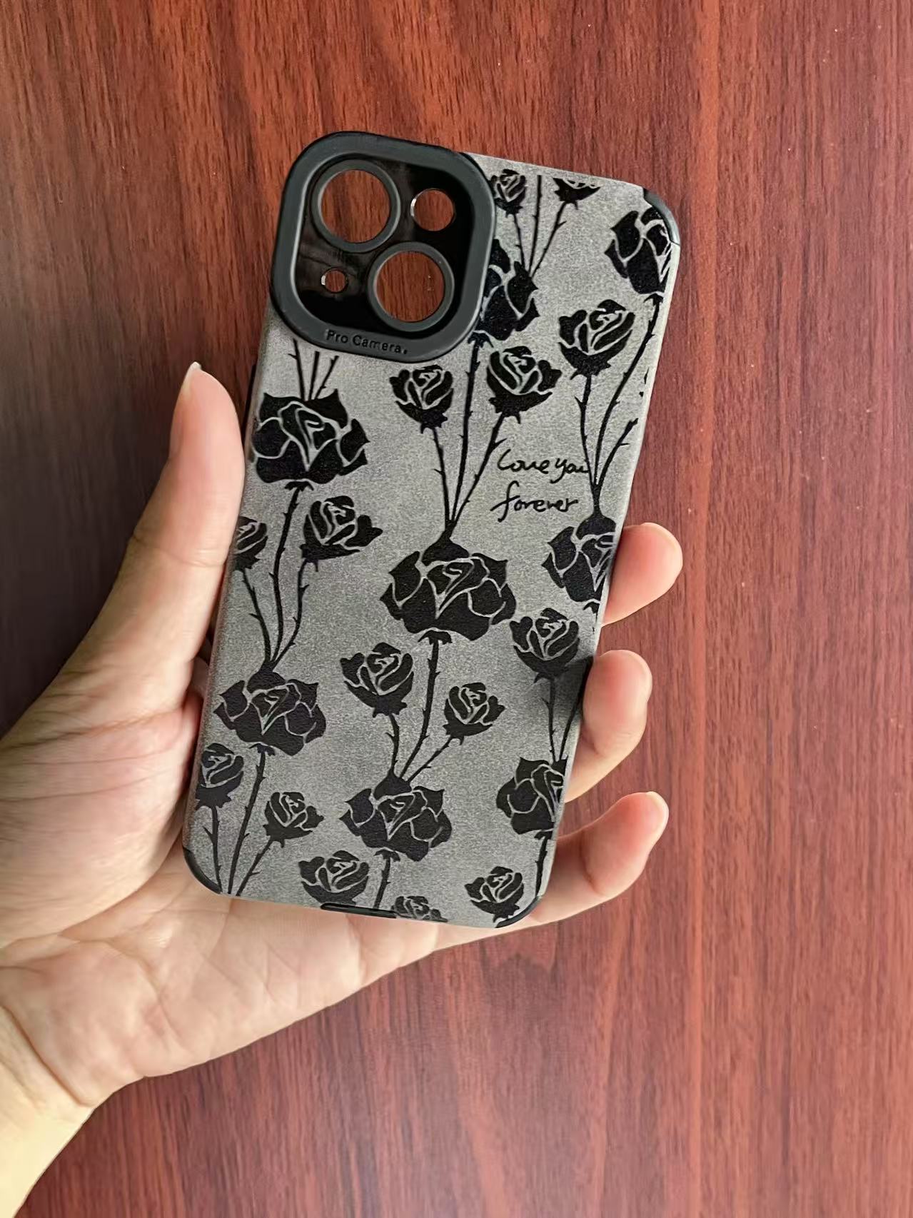iPhone 用 ケース可愛い バラ 花柄 ソフトケース かわいい ケース 薄くて軽い 女の子 女性人気 おしゃれ スマホケース 耐衝撃 携帯カバー