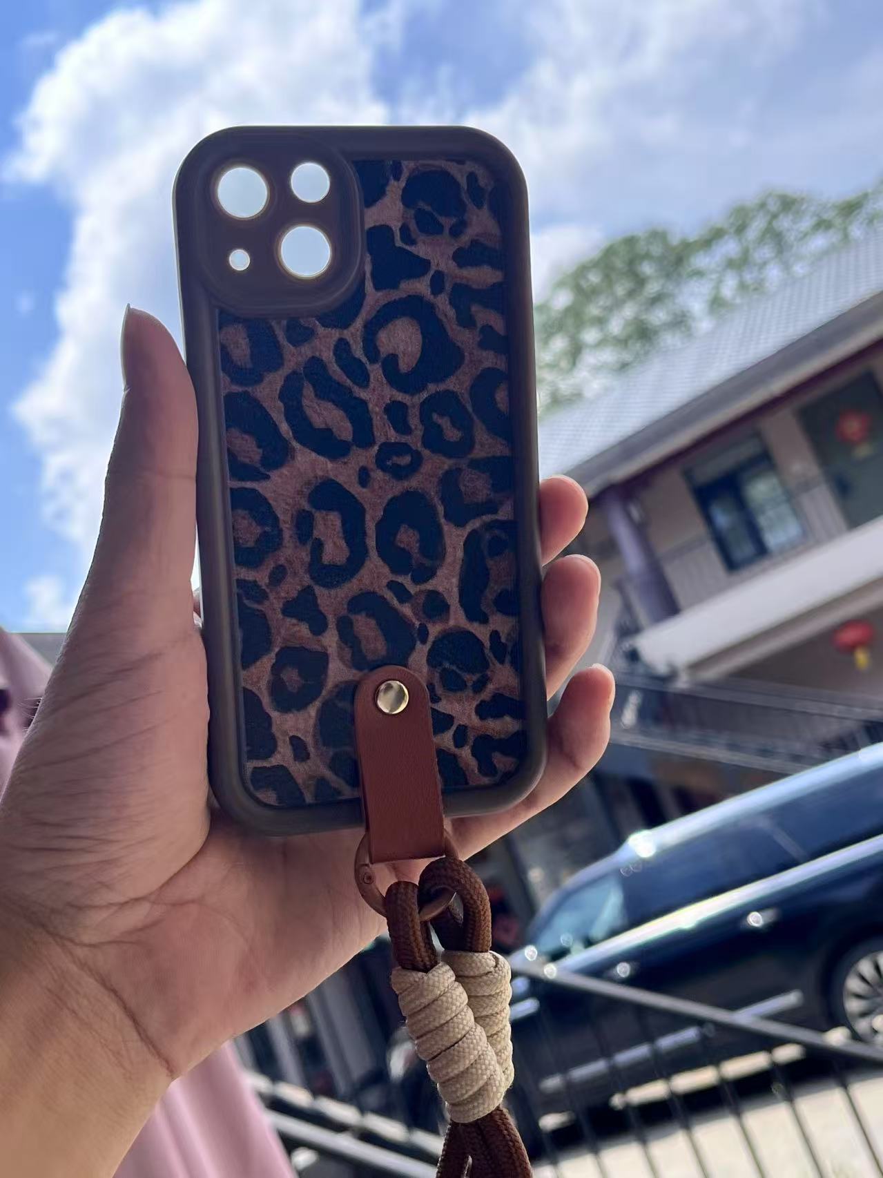 iPhone用ケース スマホケース 可愛い豹柄 ヒョウ柄 ストラップアイフォン カバー 女性 おしゃれ 全面保護 耐衝撃 黄変防止 耐久性 カバー ワイヤレス充電対応 フルカバー