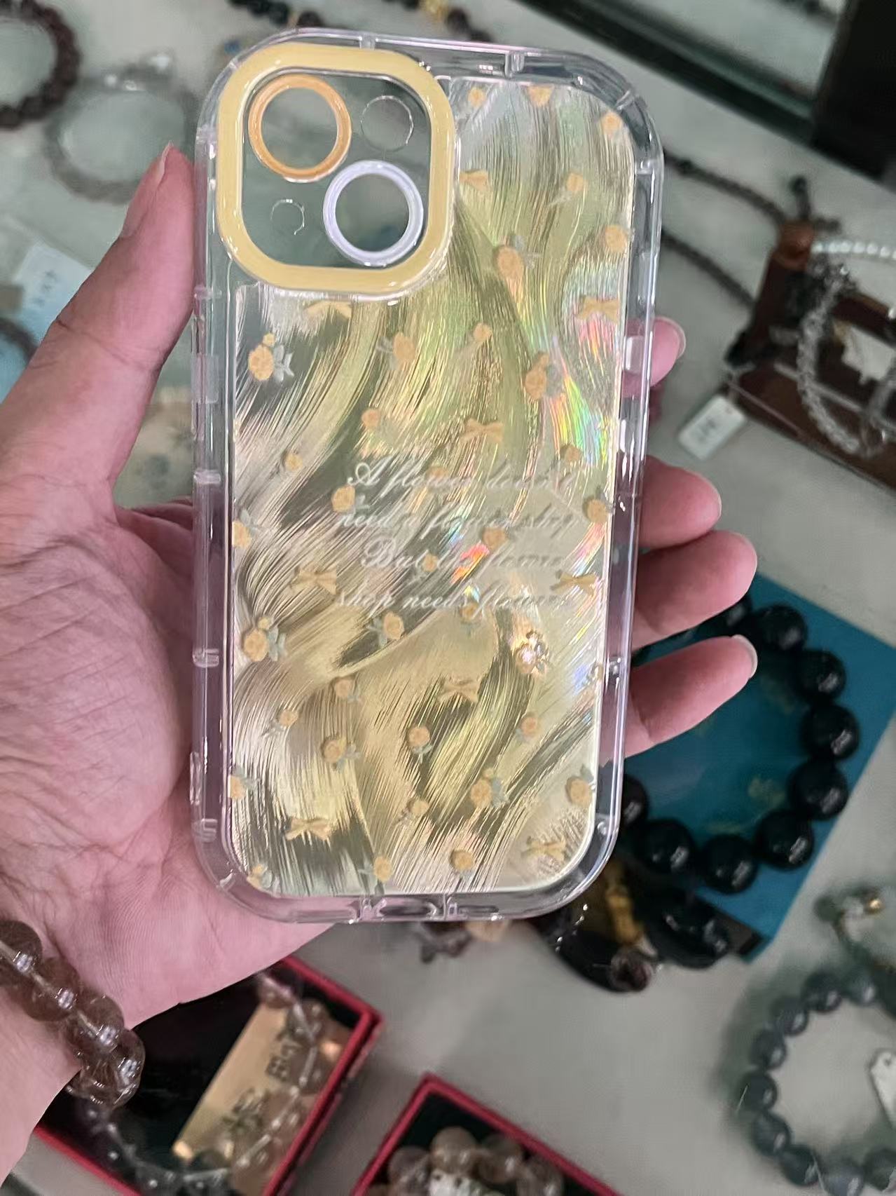 iPhone 用 ケース キラキラ 花川 リボン 女の子 豪華 人気 衝撃吸収 軽量 落下防止 おしゃれ ワイヤレス充電対応 アイホン用携帯ケース ゴールド レンズ保護