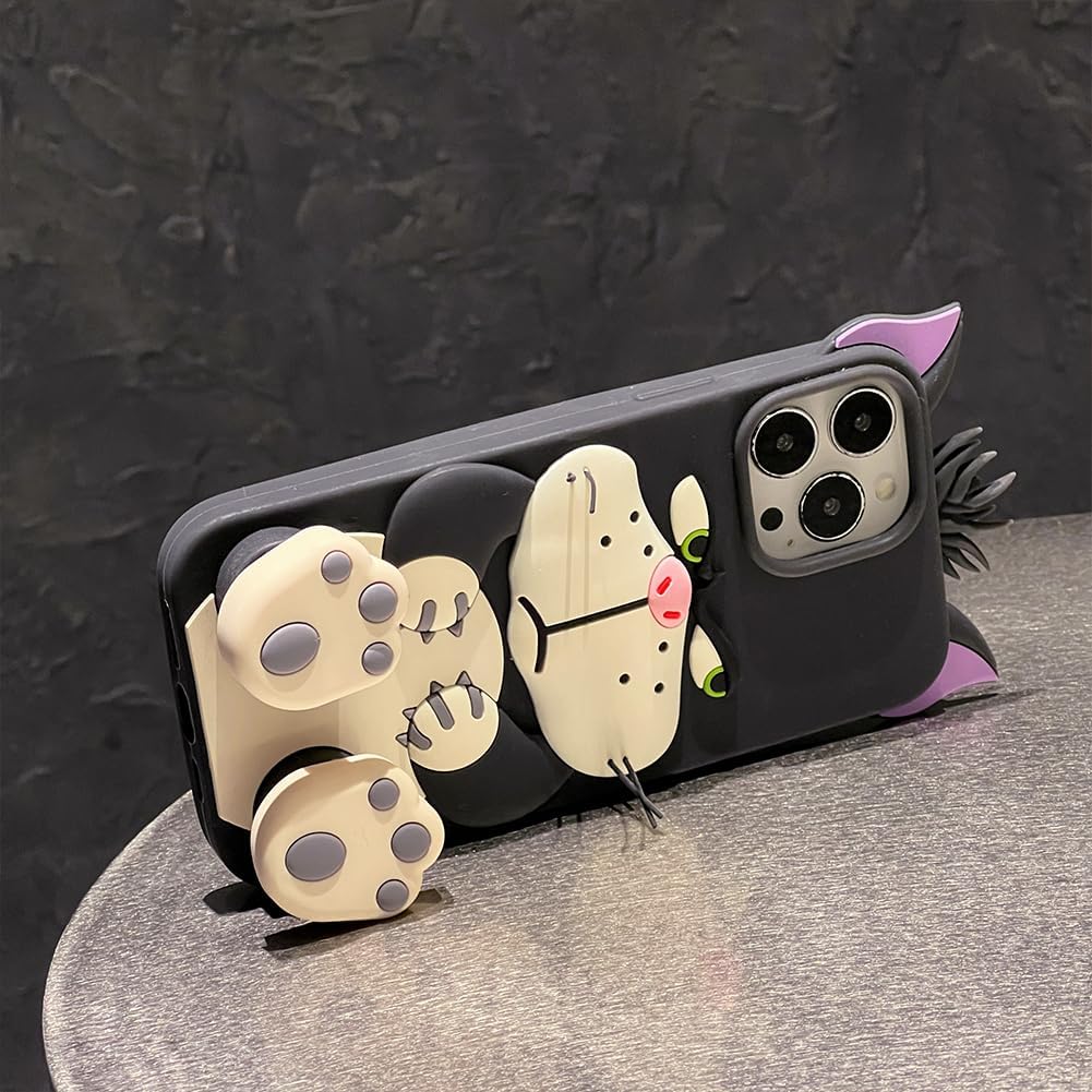 携帯ケース 可愛い クール ネコ 猫耳 スマホケース スタンド 耐衝撃 iPhone用 ケース ルシファー 3D立体 萌え萌え