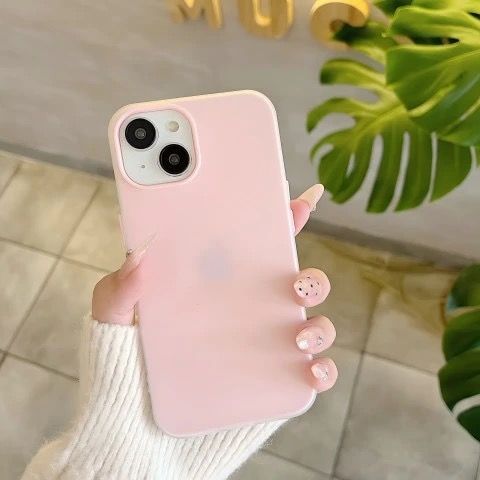 iPhone用 ケース、クリア透明可愛いおしゃれデザイン、ソフト滑り止め傷防止耐衝撃性の電話カバー多彩 2層