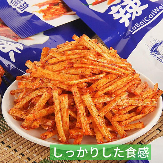LaBaCaiWei 老辣棍辣白菜味 調味麺 しつかりした食感 150日間賞味期限 乾燥保存 トウガラシ 小麦 大豆 含まれる すぐに食べられる