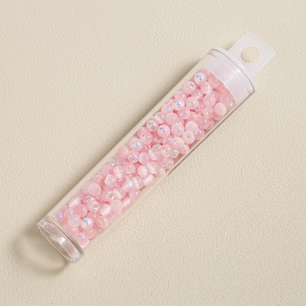 C.<AK00>オーロラキャッツアイ 4mm _シードビーズ ブレスレット用