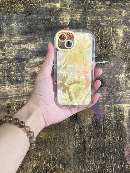 iPhone 用 ケース キラキラ 花川 リボン 女の子 豪華 人気 衝撃吸収 軽量 落下防止 おしゃれ ワイヤレス充電対応 アイホン用携帯ケース ゴールド レンズ保護