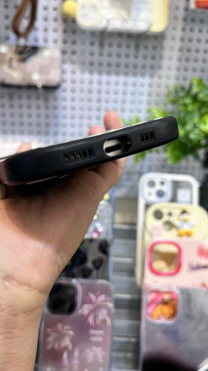 携帯ケース スマホ アイホン チューリップ 黒い しろくろ 軽量ケース 衝撃対応 フルカバー 落下実験 精密開口 カバー for Iphone レンズ保護