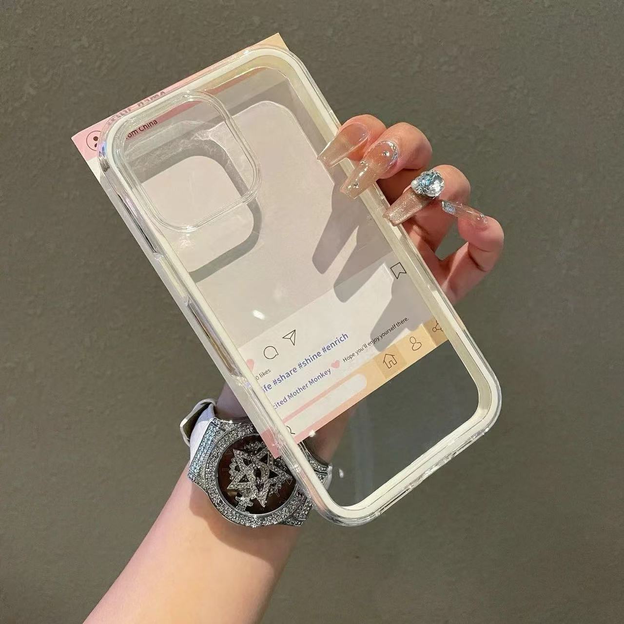 IPHONE 透明ケース 軽量 癒し 衝撃対応特化 可愛いケース 携帯スマホケース アイホン TPU 軽量 カード 軽量フルカバー