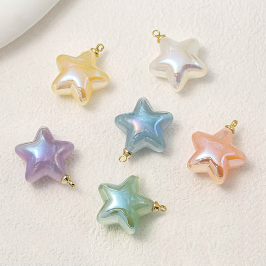 C.<AW00>人魚姫シリーズ五角星ペンダントトップ（10個入り）