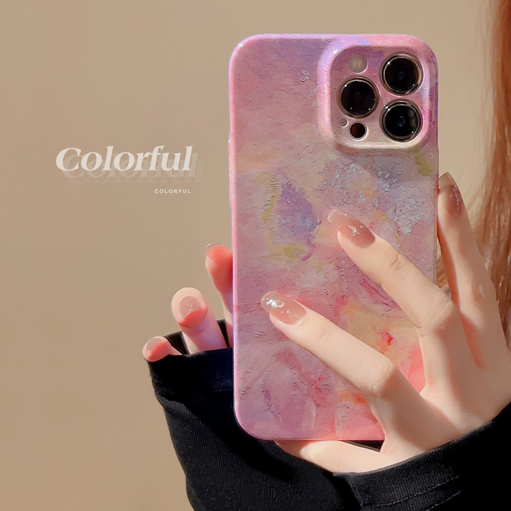 【+2】ケース for IPHONE 携帯ケース スマホケース 水墨画 衝撃対応 精密開口 レディース フルカバー