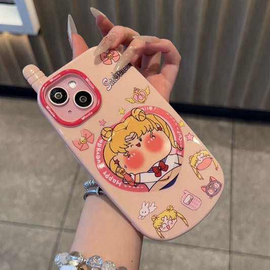 アイホンケース 携帯ケース かわいい 鏡付き スタンド 耐衝撃 フルカバー  魔法使い 柔らかい プレゼント ミラー付き
