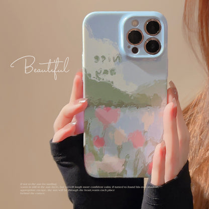 ケース for IPHONE 携帯ケース スマホケース 水墨画 衝撃対応 精密開口 レディース フルカバー