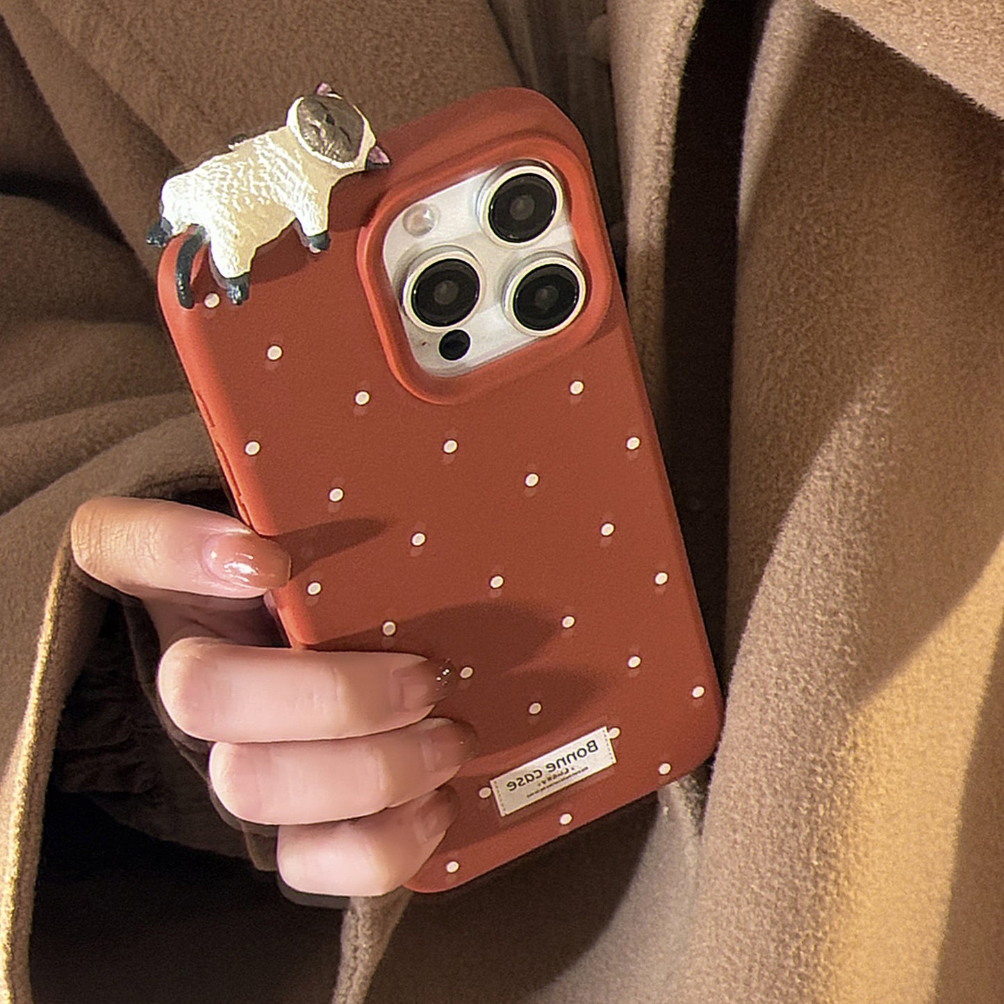 可愛い携帯ケース アイホン対応 多彩 スマホケース 柔らかい 点々 猫猫 ネコ iphone 立体ネコ 彩色絵 みずたま おしゃれ
