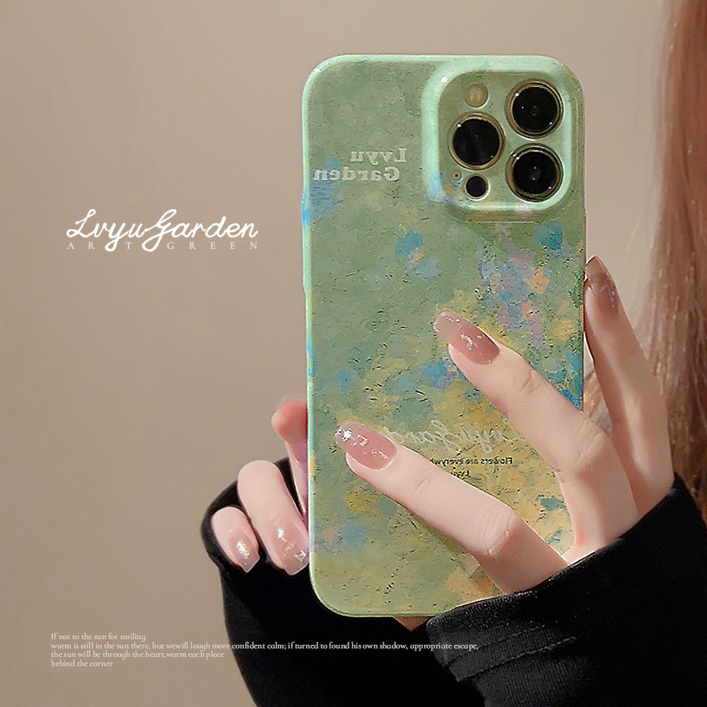 ケース for IPHONE 携帯ケース スマホケース 水墨画 衝撃対応 精密開口 レディース フルカバー
